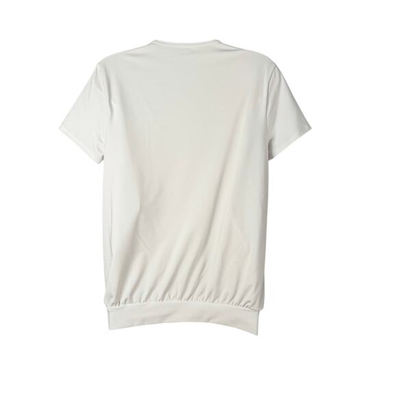 Lands End Swim Top Womens Small 6-8 White Tie Front Short Sleeve Blouson UPF 50 - Picture 4 of 15